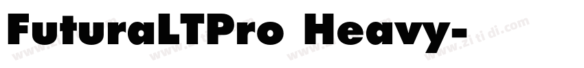 FuturaLTPro Heavy字体转换